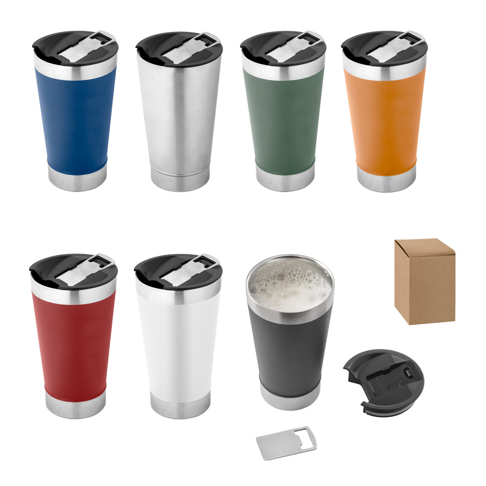 Copo Térmico de Viagem Aço Inox 630 mL