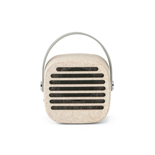 Caixa de Som Portátil Bluetooth Fibra de Palha de Trigo Silicone