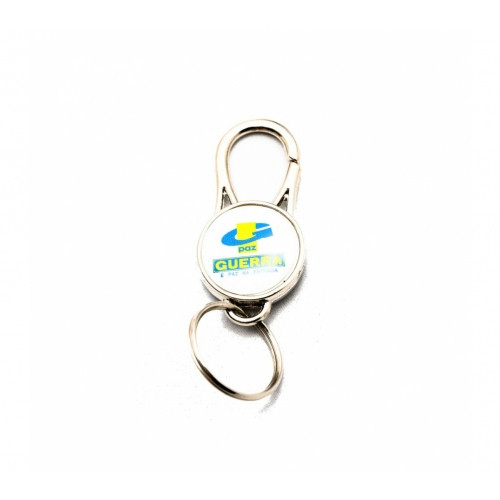 Chaveiro de Metal Personalizado Mosquetão 8,5x3,0cm