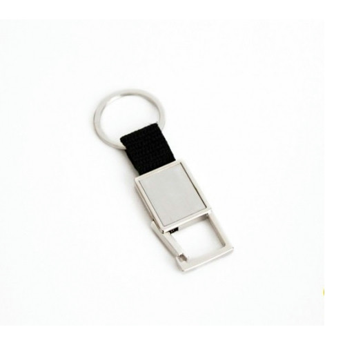 Chaveiro Metal Retangular 8cm couro sintético