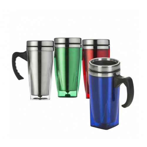 Caneca Metal 450ml Inox