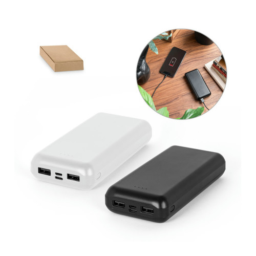 Bateria Portátil ABS 100% Reciclado 20.000 mAh 13,8x6,9cm