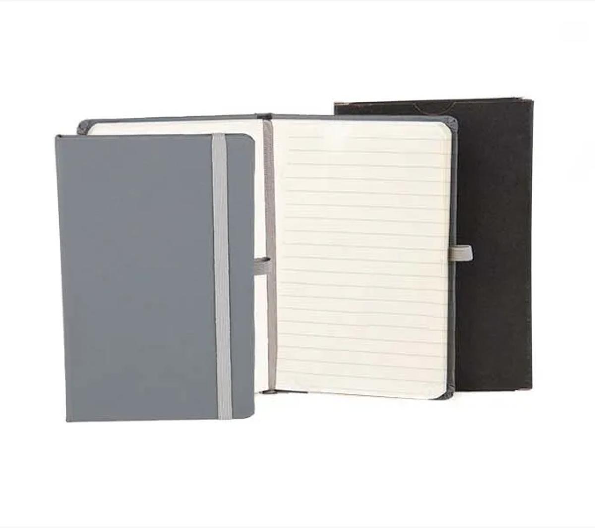 Caderneta PU Capa Dura Pautada 9,5x15,5Cm 80 Folhas