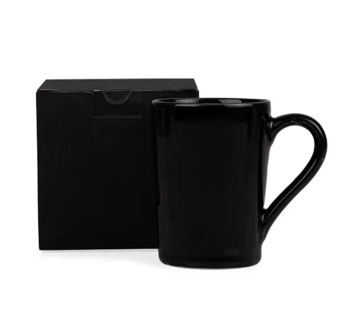 Caneca Cerâmica Preta 230ml
