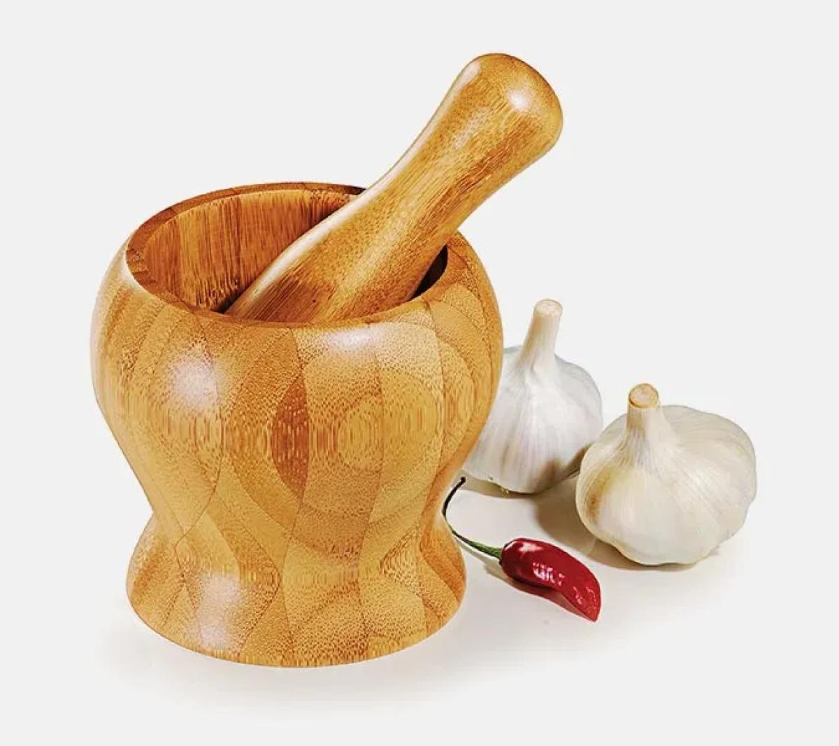 Pilão de Bambu 14cm