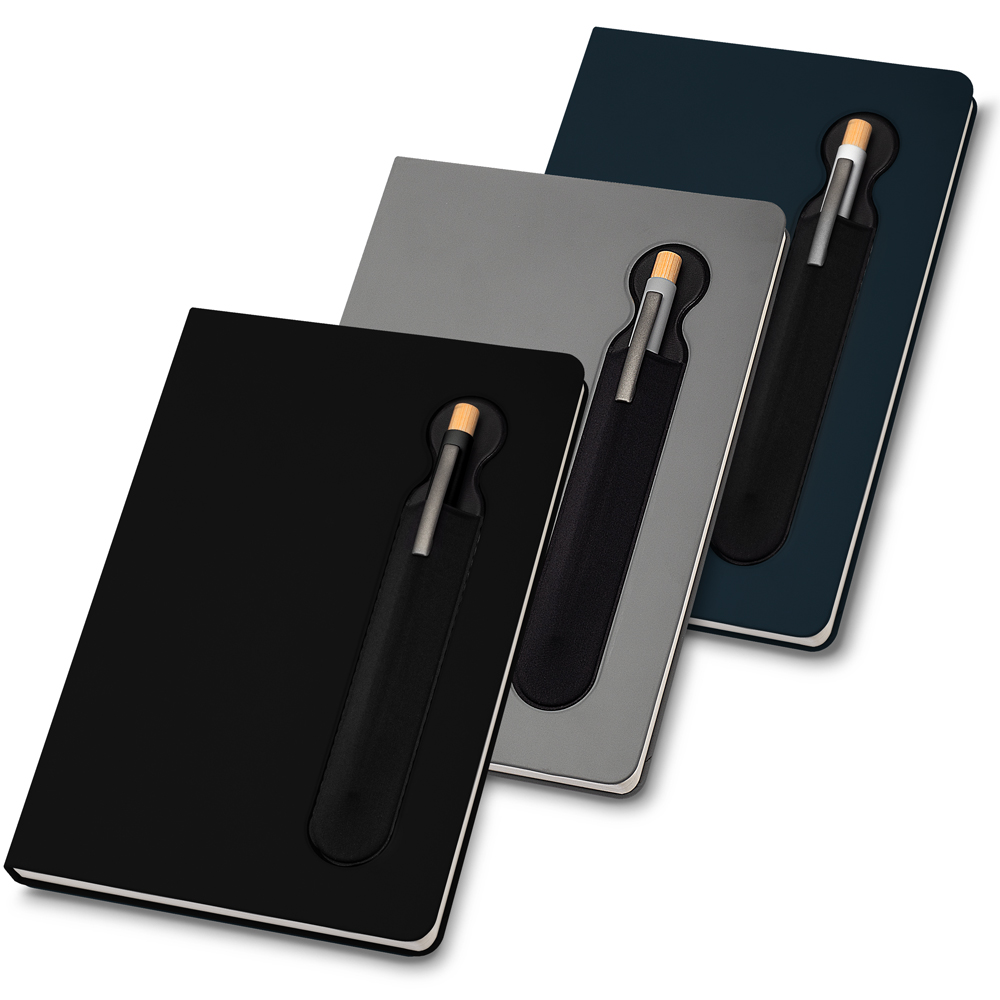 Caderno Capa Dura PU 80 Folhas 21,5x14,5cm