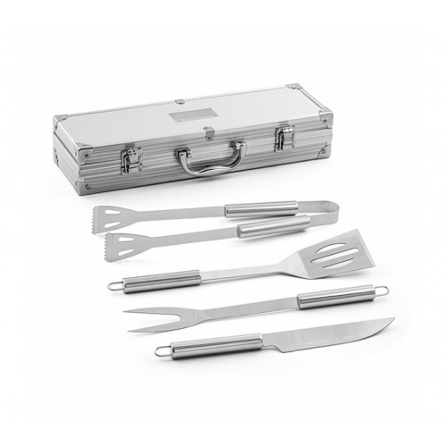 Kit Churrasco Inox 385x110x80mm