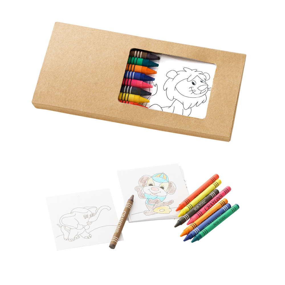 Kit para Pintar em Papel Kraft Reciclado 180x90mm