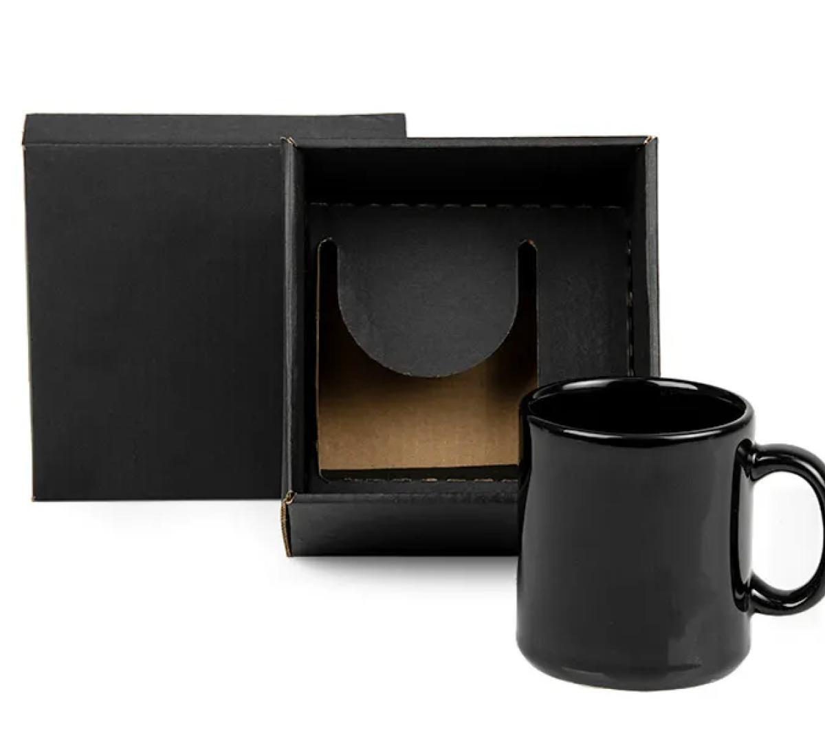 Caneca Cerâmica Preta 270ml