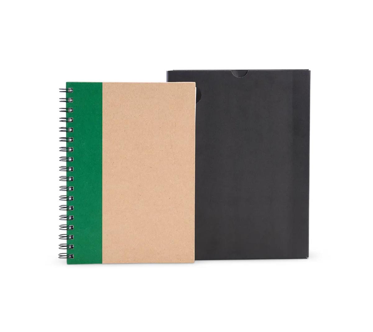 Caderno Pautado Wire-o Papel Kraft 23x18cm