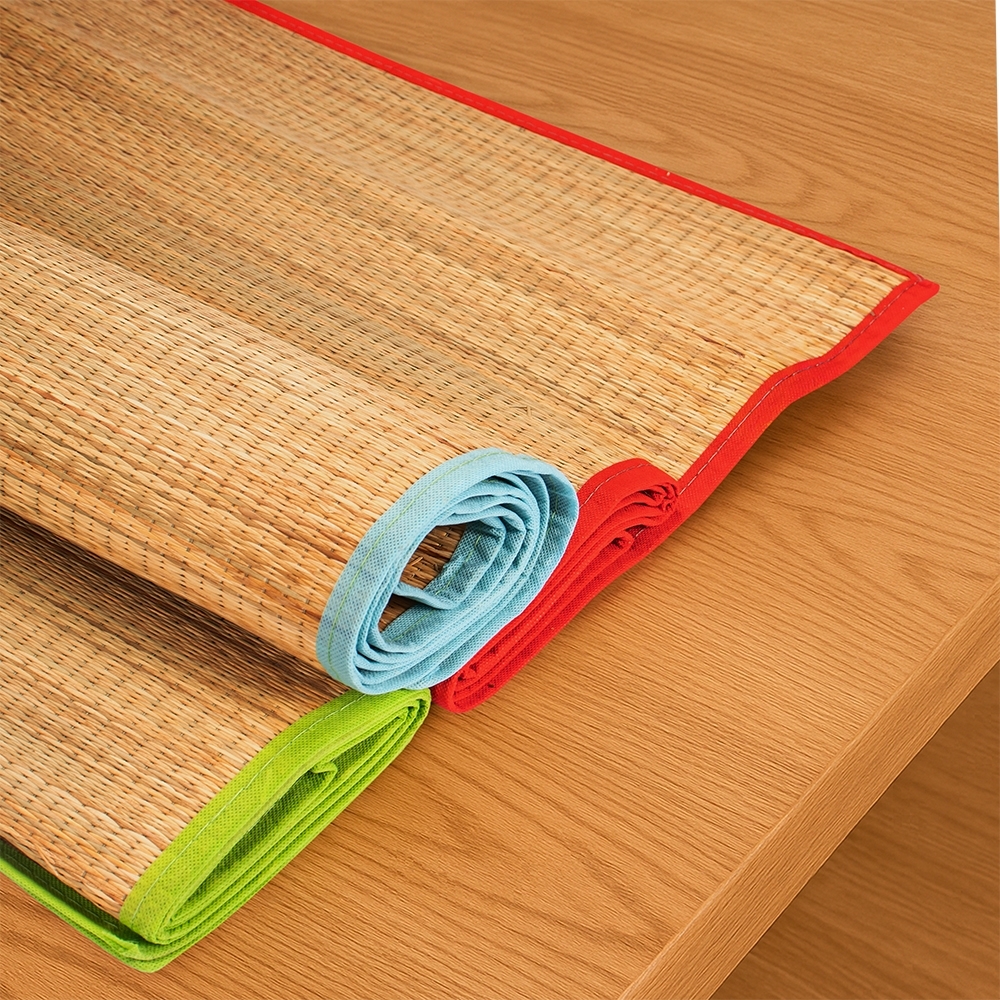 Esteira Palha Natural Leve Nylon 190x150cm