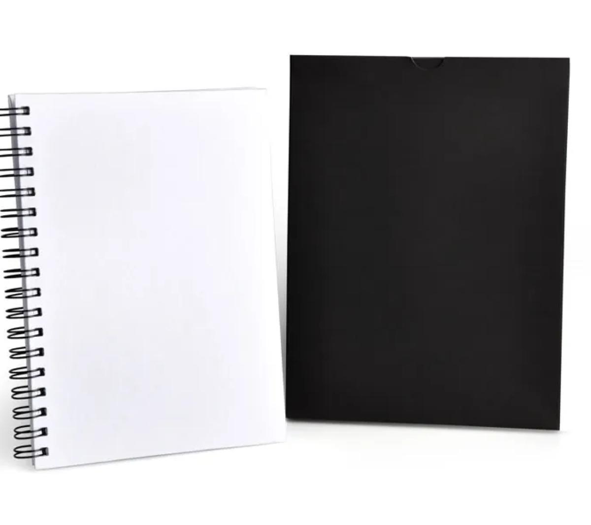 Caderno Pautado Capa Dura Wire-o 23,5x18cm 100 Folhas