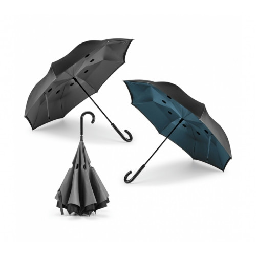 Guarda-chuva Invertido Pongee Automático Vidro