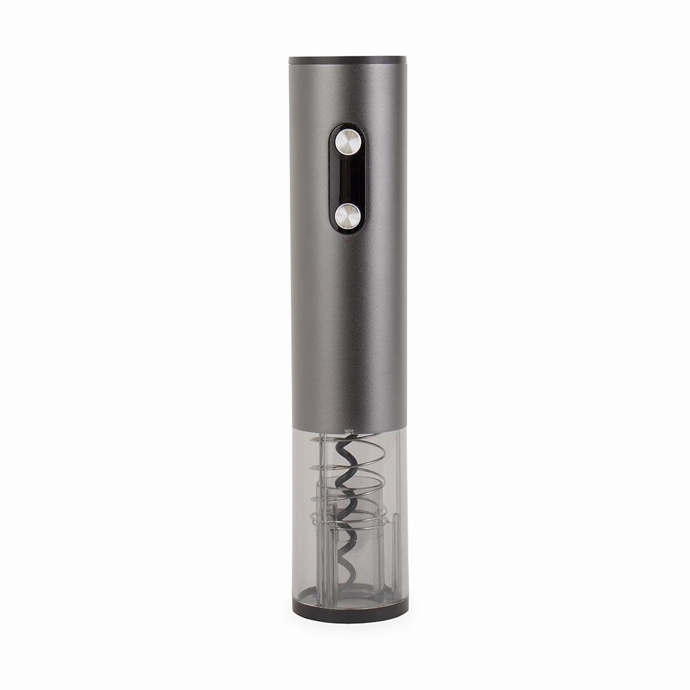 Saca-rolhas Elétrico Recarregável Alumínio com Led 21,1x4,7cm