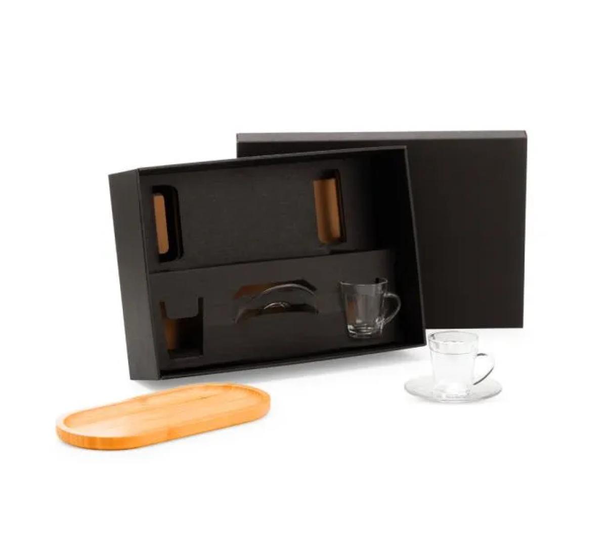 Kit Café Bambu e Vidro