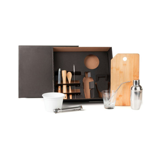 Kit Caipirinha Bambu c/ Balde 10 Pçs