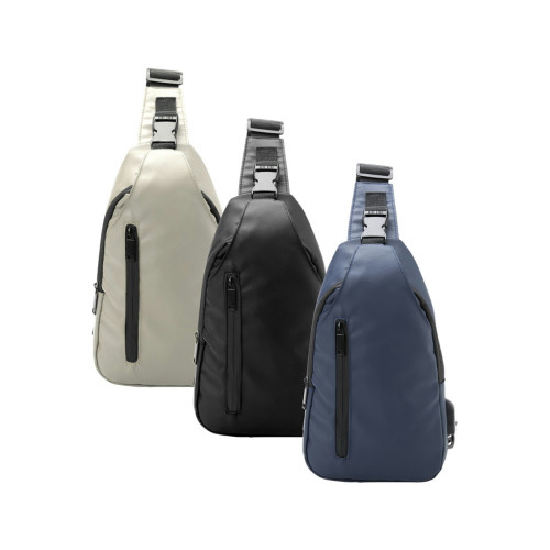 Mochila de Ombro Couro Sintético 6L USB