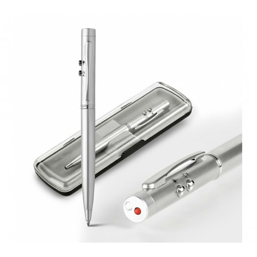 Caneta Metal Laser e LED 10x131mm