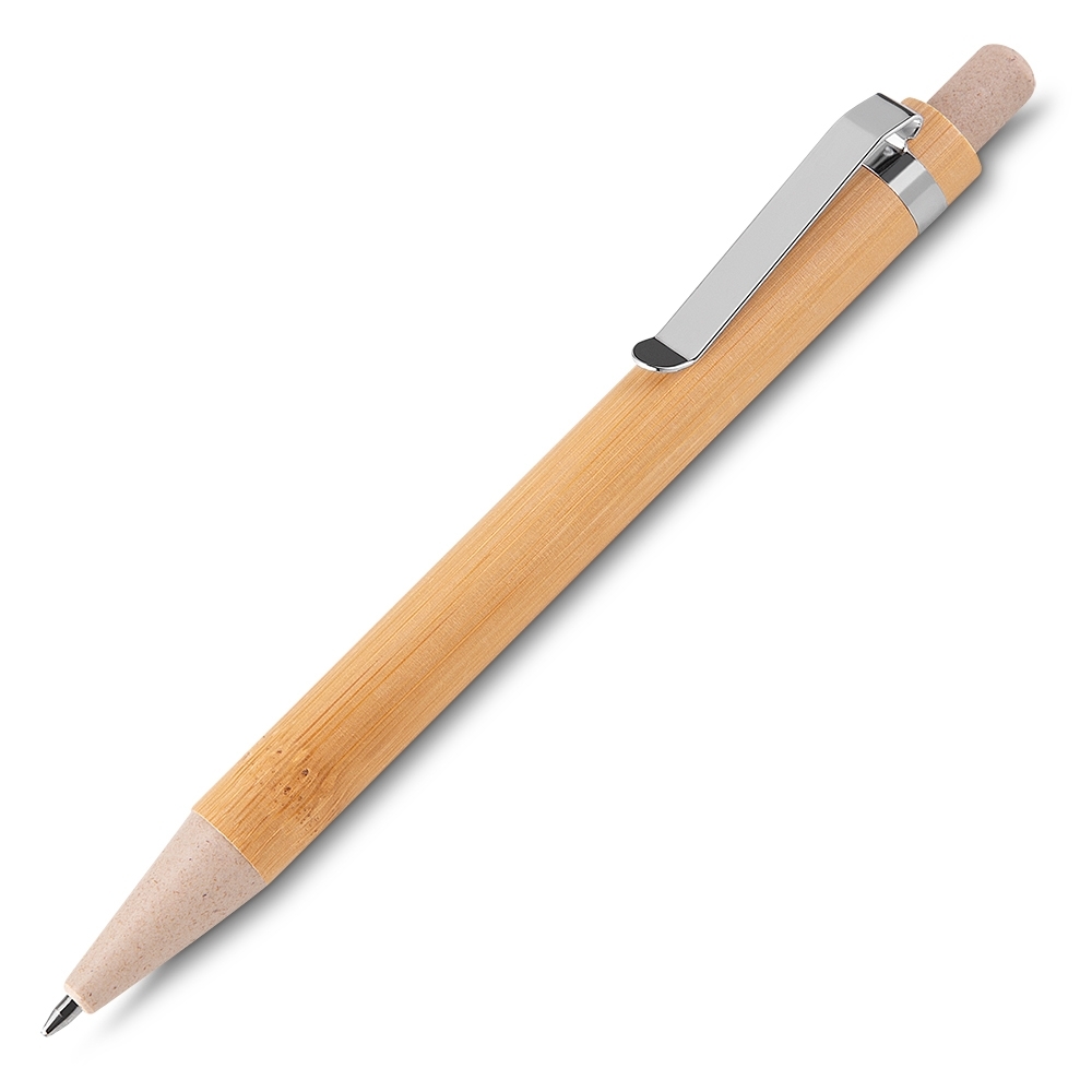 Caneta Bambu Esferográfica com Estojo