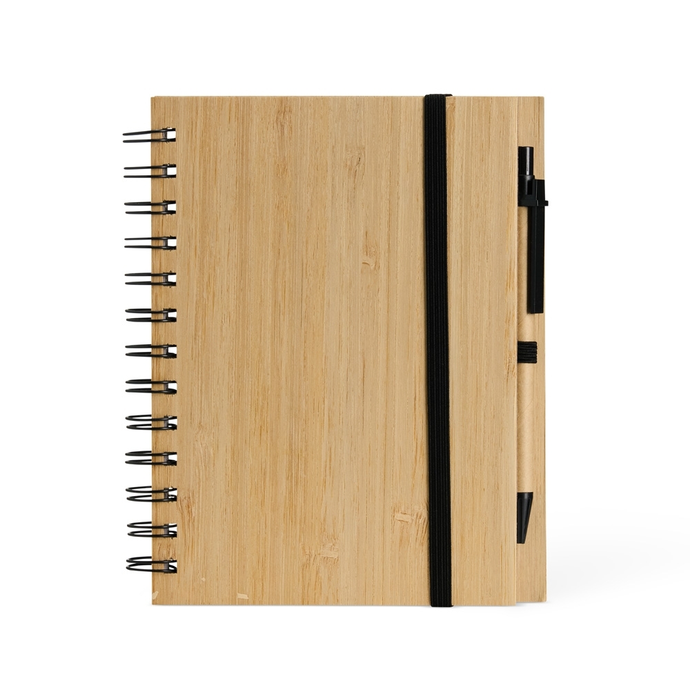 Bloco de Anotações Papelão com Caneta Pautado Nylon 70 Folhas