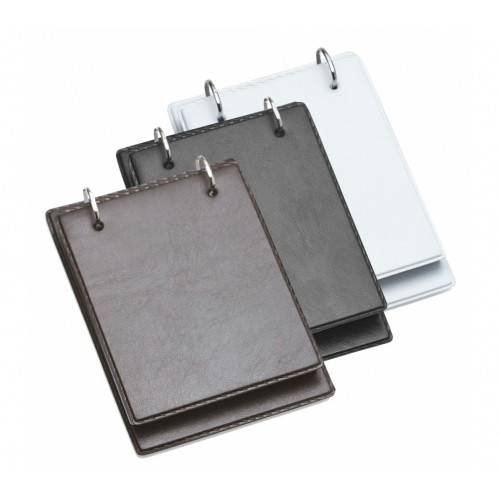 Bloco de Anotação de Mesa Couro Sintético 150fls 19,3x13,8cm