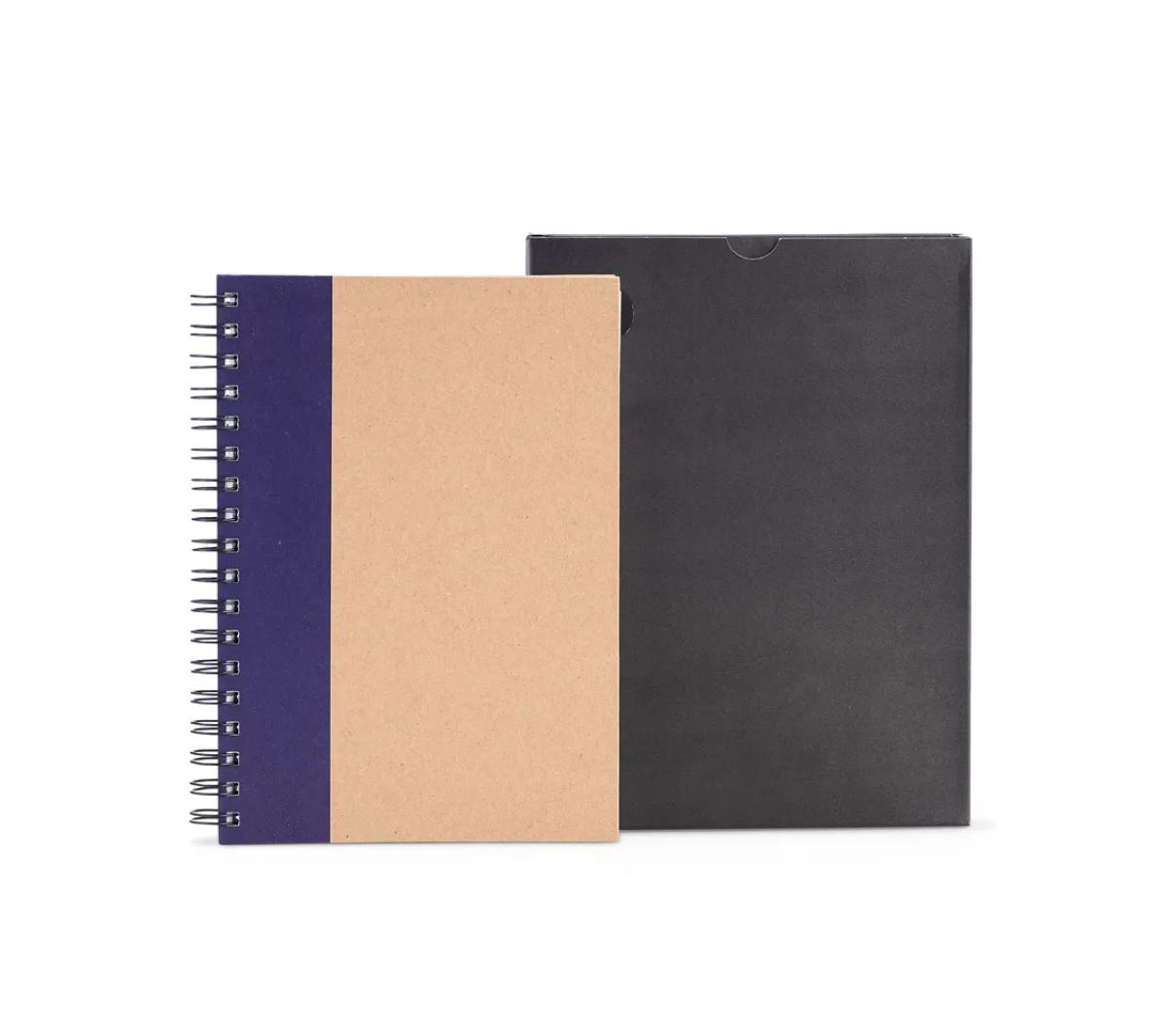 Caderno Kraft Pautado Wire-o 23x18cm