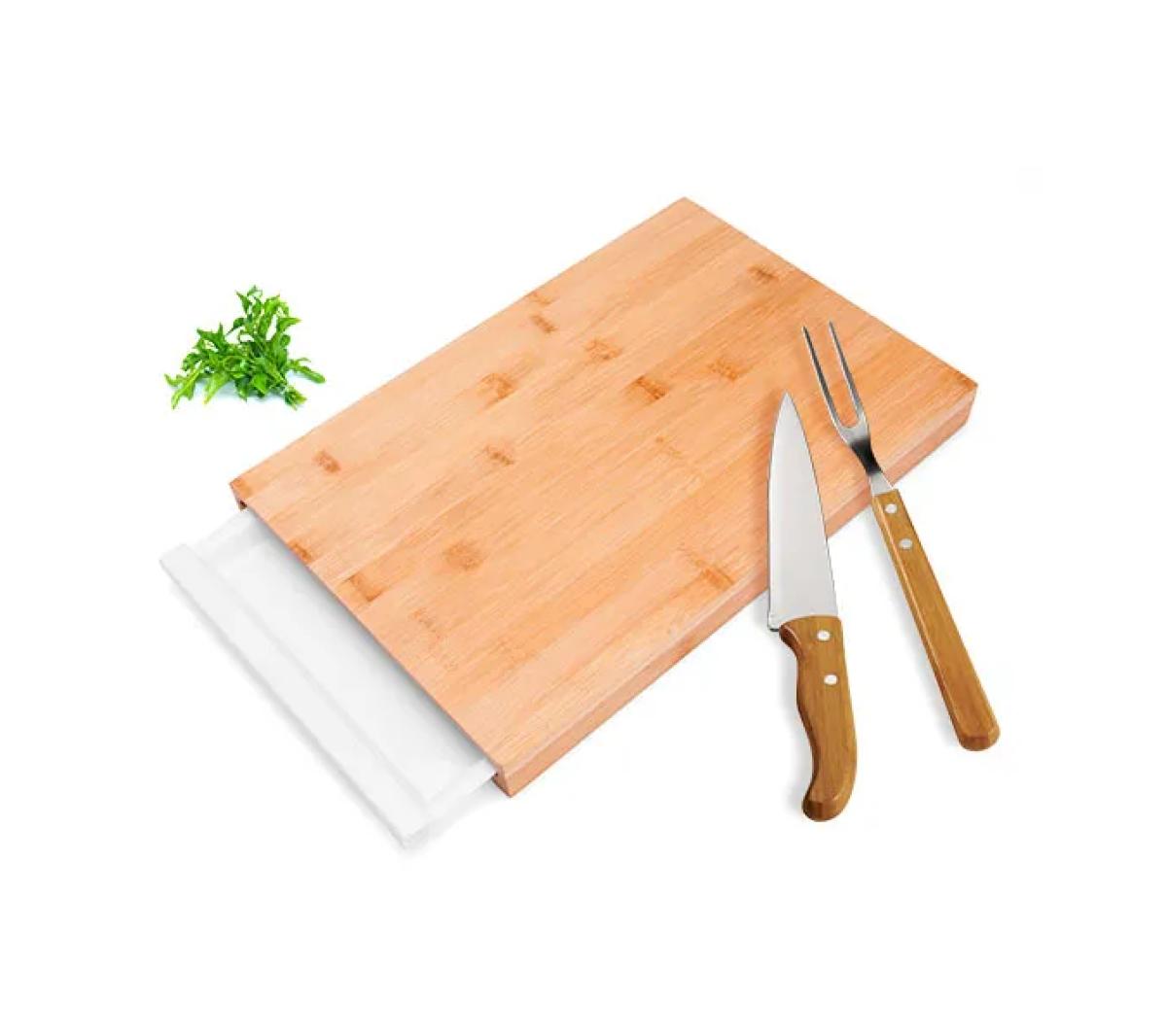 Conjunto para Cozinha em Bambu 4 Peças