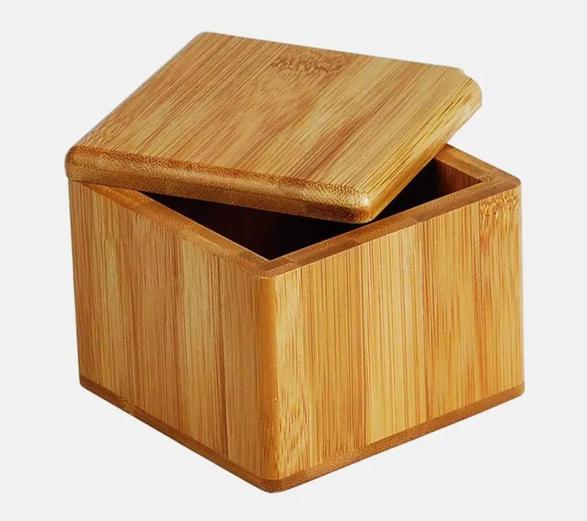 Saleiro em Bambu com Tampa Giratória