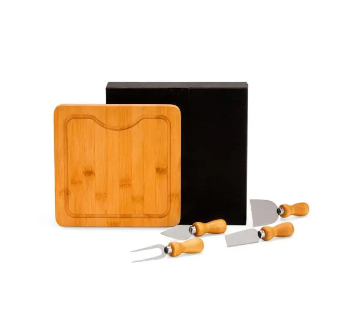 Kit para Queijo Bambu 5 Pçs