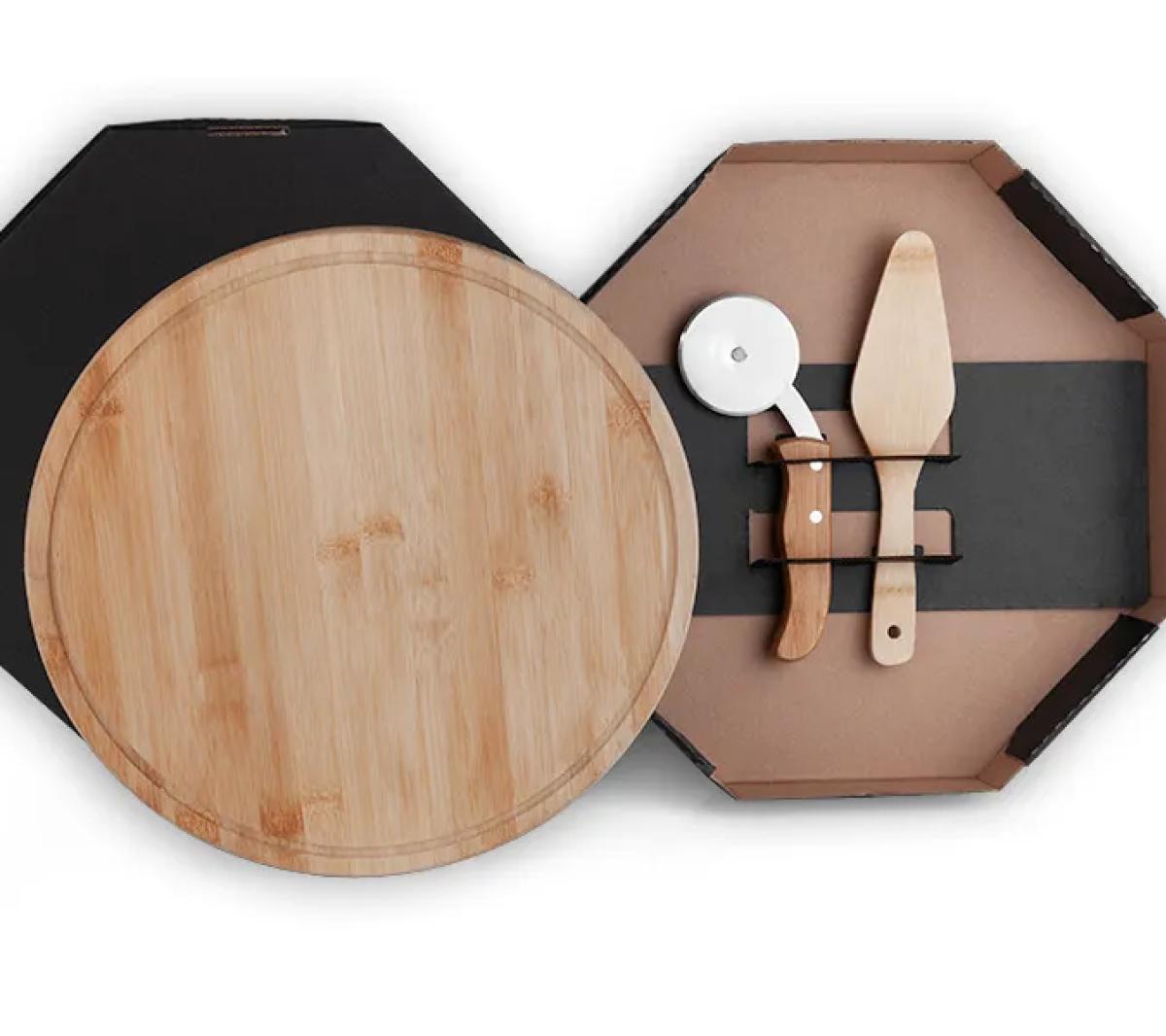 Conjunto para Pizza Bambu 3 Peças