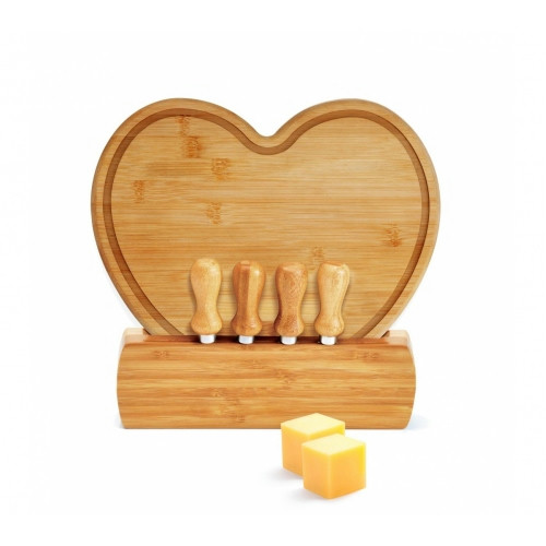 Kit Queijo Bambu 6 Peças 27x24cm