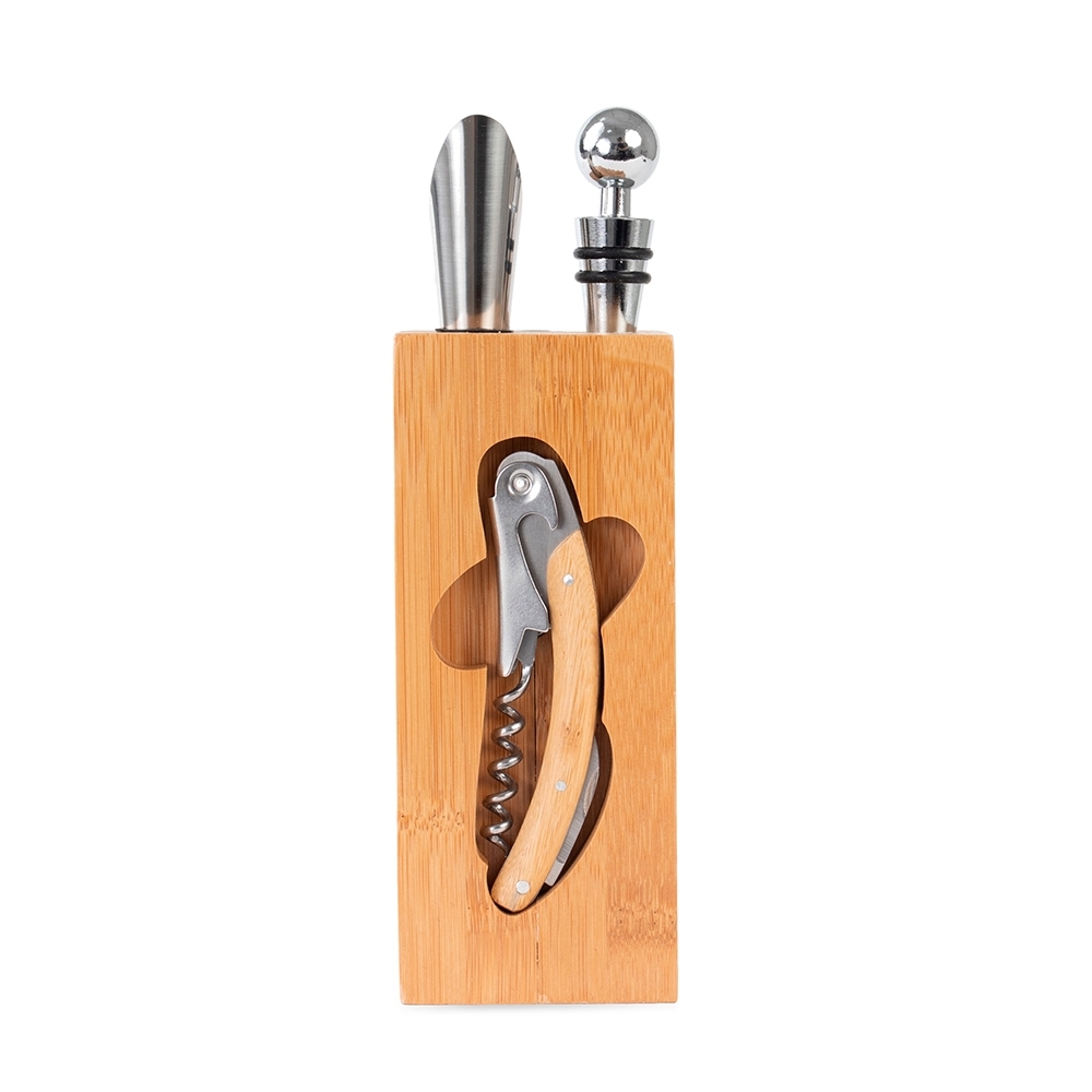 Kit Vinho Bambu 6 Peças 21,1x6,7cm