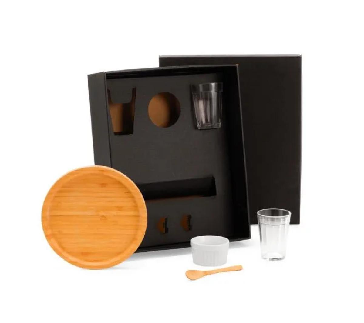 Kit para Bar e Petisco Bambu 5 Peças