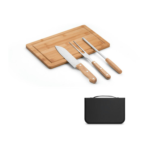 Kit Churrasco Inox 4 Peças 345mm