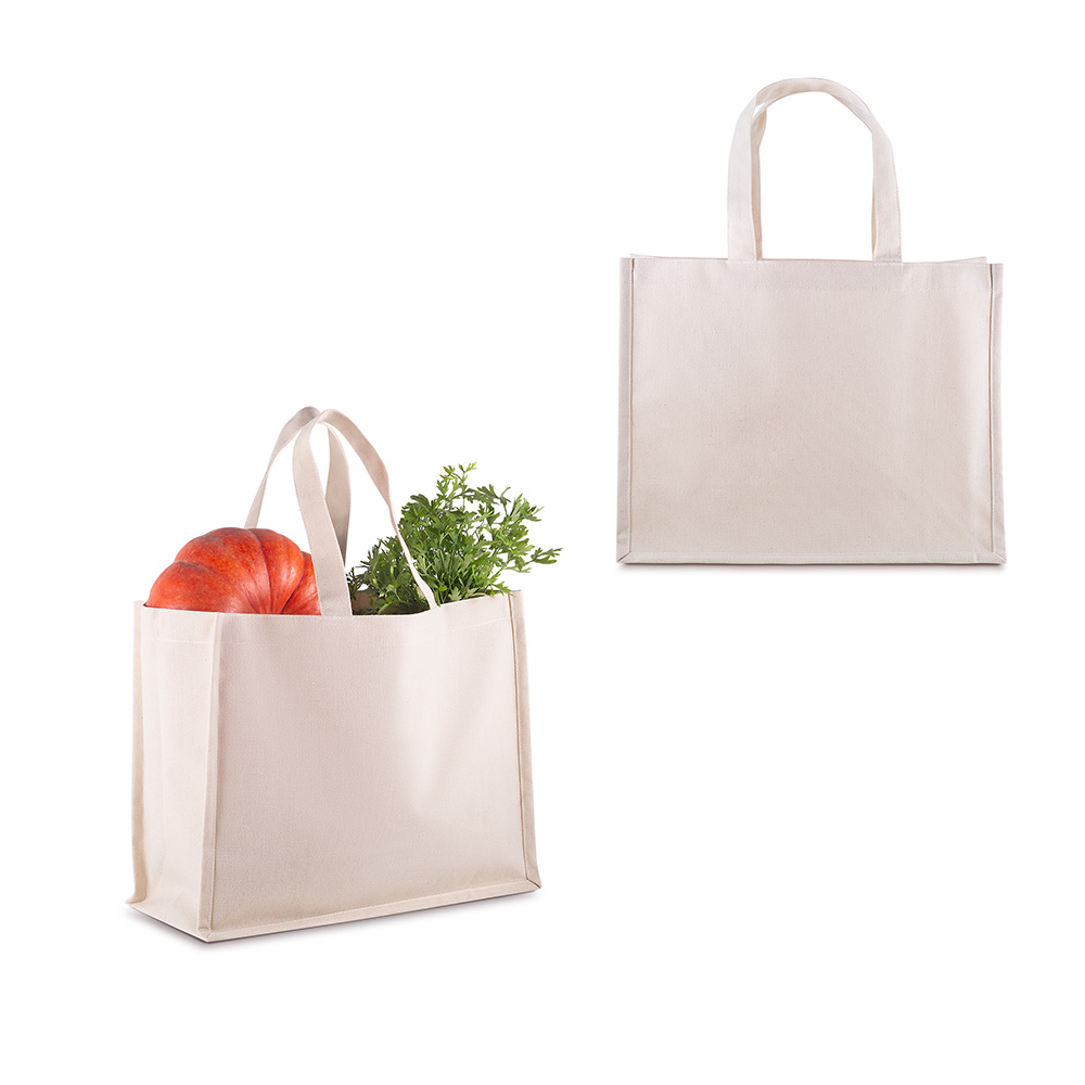 Sacola Algodão 220g/m² com Base Plana 28x36cm
