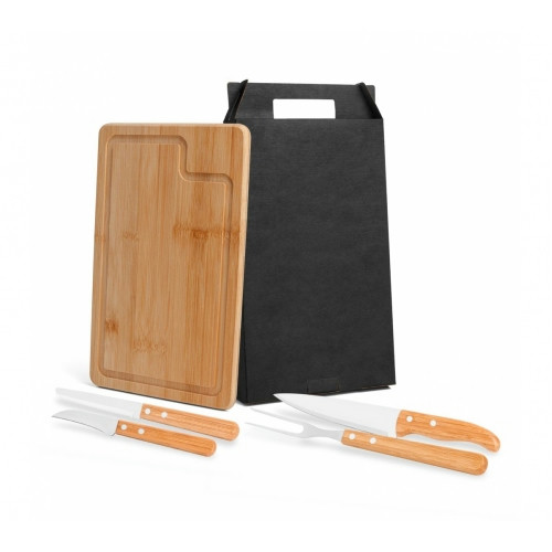 Kit Churrasco Bambu 5 Peças 32x20,5cm