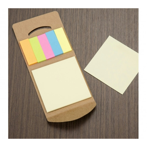Bloco Ecológico de Kraft com 6 Autoadesivos 25 Folhas