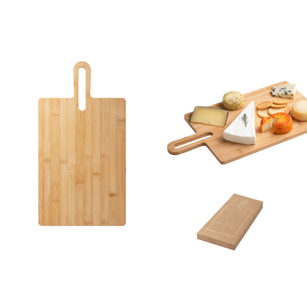 Tábua de Servir Bambu com Pega 45cm