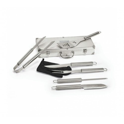 Kit Churrasco Aço Inox 450x170x80mm