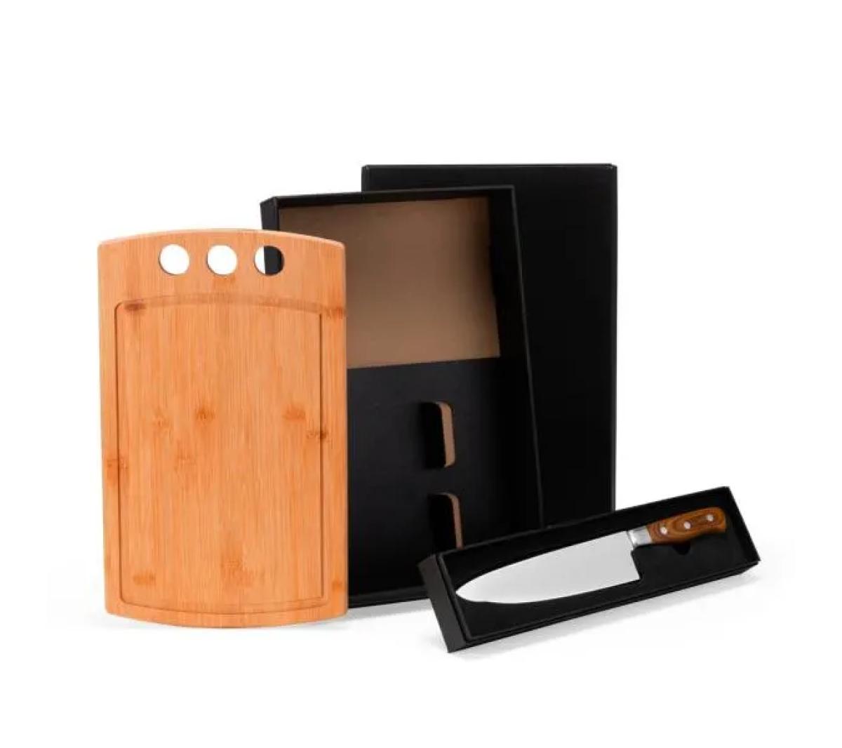 Conjunto Churrasco Bambu Inox 2 Peças