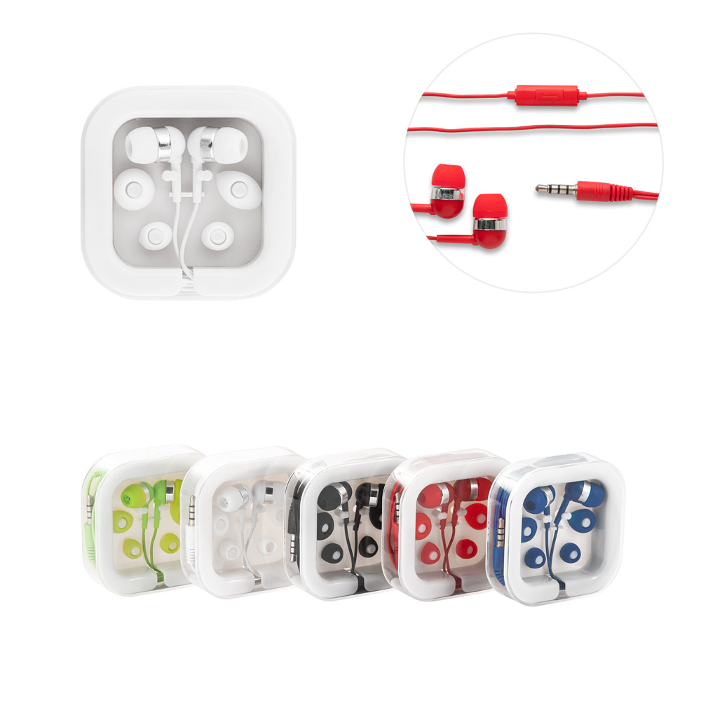 Fone de ouvido intra-auricular Plástico com microfone Silicone