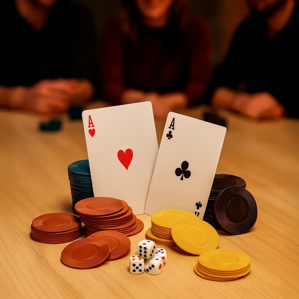 Kit Poker Plástico com 100 Fichas 5x19,3cm