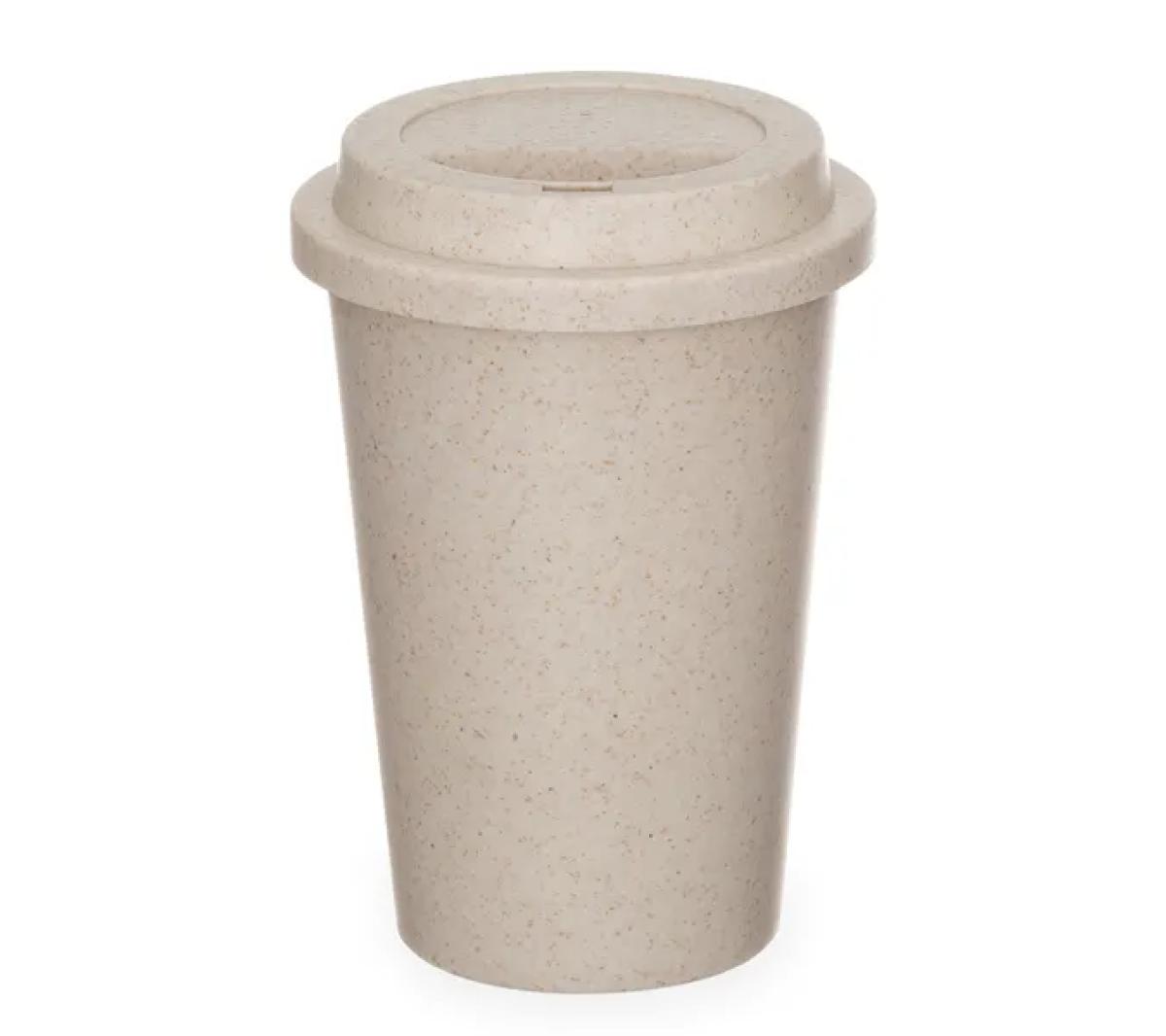 Copo em Fibra de Bambu / PP com Tampa 450ml