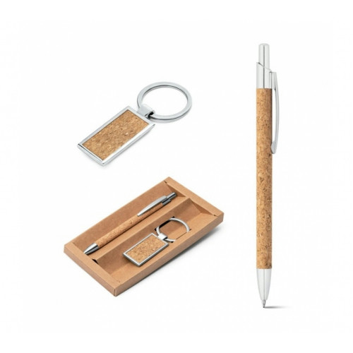 Kit Caneta e Chaveiro Cortiço Alumínio 9x139mm