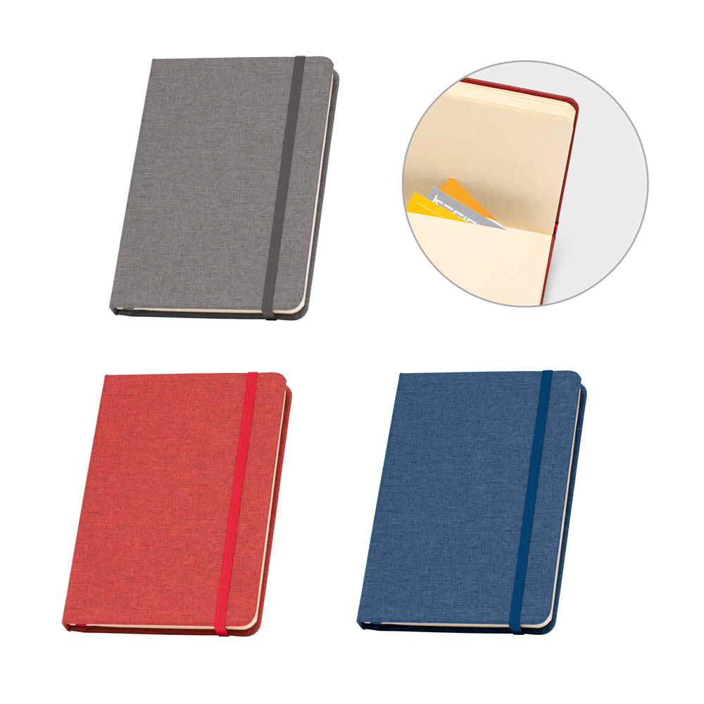Caderno A5 Capa Dura rPET Pautado 140x210mm 96 Folhas