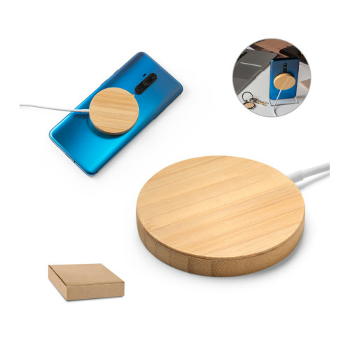 Carregador por Indução Magnético Bambu 15W 59x8mm