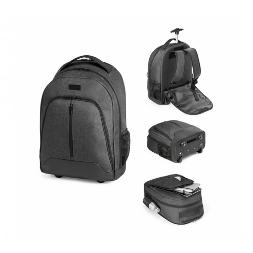Mochila com Rodinhas em Nylon Poliéster Impermeável p/ Notebook 1