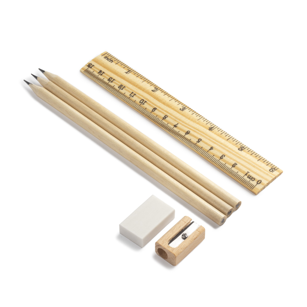 Kit Escritório Bambu Reciclado 17,7x2,5cm