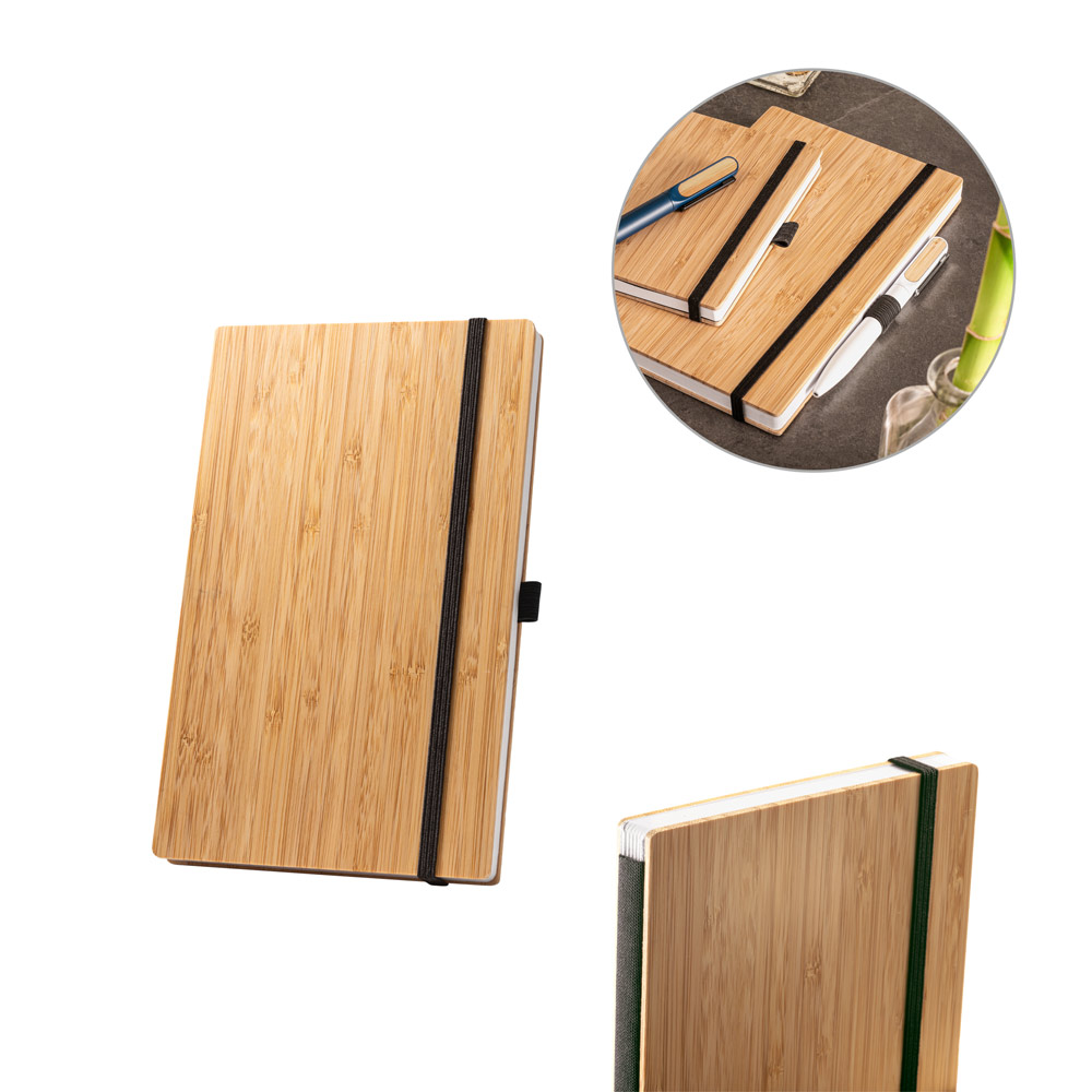 Caderno de Bolso Bambu Sem Pauta 90x140mm 80 Folhas