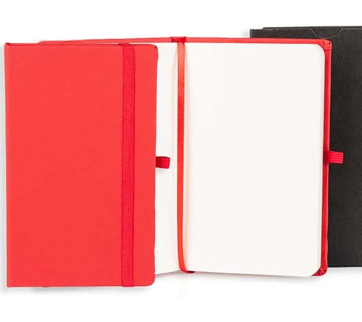 Caderno Couro Sintético Capa Dura 14x21 Cm 80 Folhas